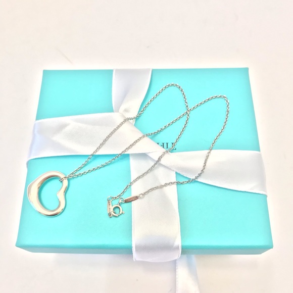 Tiffany&COElsa Peretti Open heart pendant Necklace - Picture 6 of 8